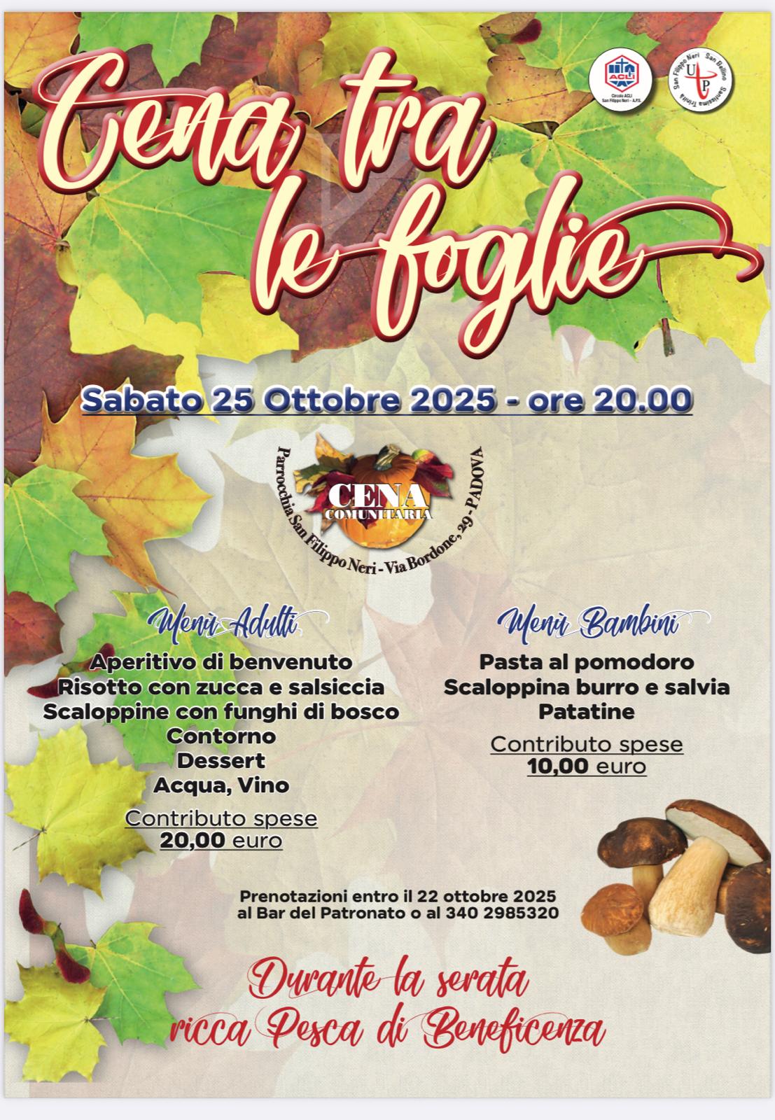 Cena tra le foglie 2025