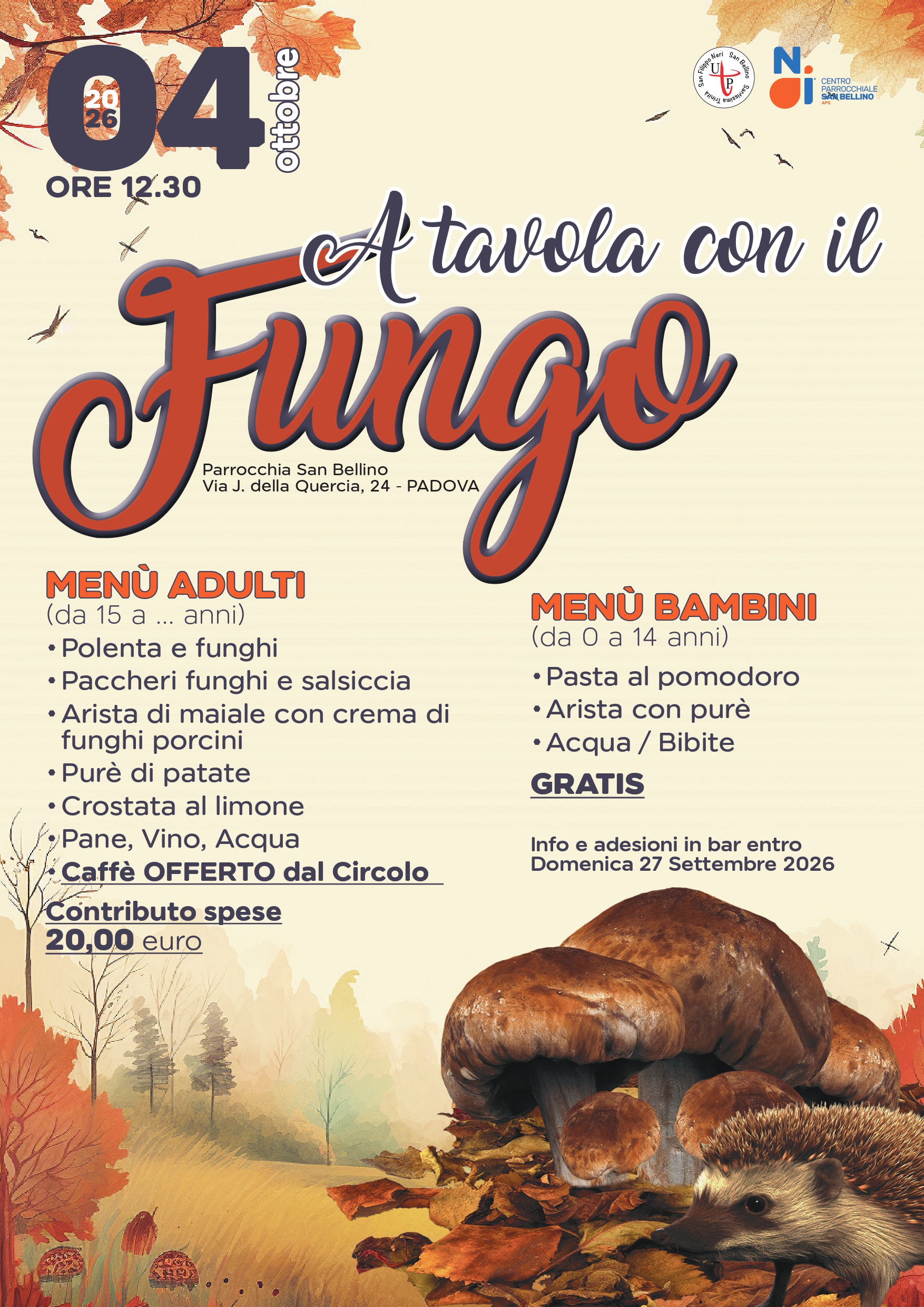 2026 PRANZO FUNGO